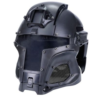 Full Face Helmet Airsoft Mask Tactical Iron Warrior Helmet Steel Mesh Paintball Wargame Protection Cosplay CS Games
