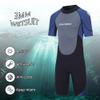 3Mm Neoprene Shorty Wetsuits for Men Women, One Piece Back Zip Diving Suit for Scuba Surfing Swim,A,M view 2