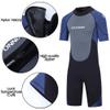 3Mm Neoprene Shorty Wetsuits for Men Women, One Piece Back Zip Diving Suit for Scuba Surfing Swim,A,M view 4