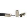 100 Pieces Bike Bicycle 5mm Brake Cable Housing Ferrule End Caps MTB Road Bike Accessary Part Replacement The Ferrule End Caps Are Placed in A Plastic Bottle view 4