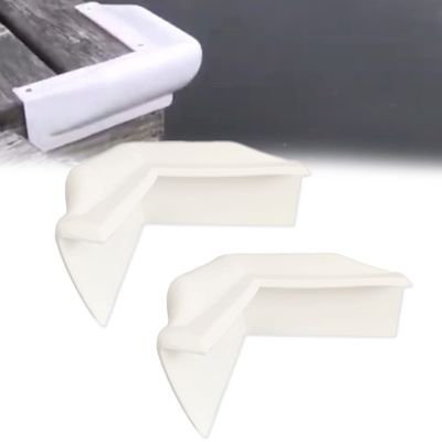 FCOUIID 90 Degree Vinyl Dock Corner Bumper - Dock Corner Guard for Marine Boat, 9" L x 9" W x 5" H, 2 Pcs (White)