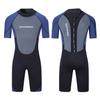 3Mm Neoprene Shorty Wetsuits for Men Women, One Piece Back Zip Diving Suit for Scuba Surfing Swim,A,L view 1