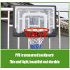 Mini Basketball Hoop, Indoor Door Wall-Mounted Basketball Hoop, Adult Children's Home Office Bedroom Backboard view 4