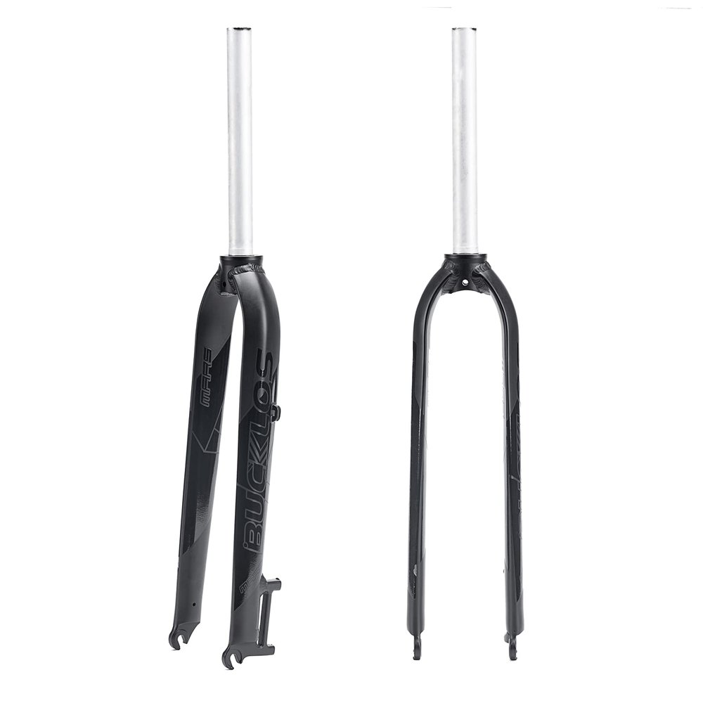 BUCKLOS 26/27.5/29 Mountain Bike Rigid Forks, 1-1/8 Straight MTB Rigid Fork Disc Brake, Superlight Aluminum Alloy Bicycle Rigid Fork fit BMX MTB Road Bike