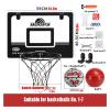 Mini Basketball Hoop Kits, Portable Wall-Mounted Basketball Stand, Home Grand Slam Shooting Rebounds for Adults and Children (Size : 23.2x15.9in) view 2