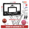 Mini Basketball Hoop Kits, Portable Wall-Mounted Basketball Stand, Home Grand Slam Shooting Rebounds for Adults and Children (Size : 17.9x12in) view 2