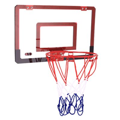 Mini Basketball Hoop, 45x30cm Portable Wall-Mounted Basketball Stand, Adult Indoor Shooting Trainer for Dunking