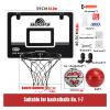 Mini Basketball Hoop Kits, Wall-Mounted Indoor and Outdoor Basketball Hoop, Adult and Child Grand Slam Shooting Rebounds (Size : 59x40.5cm) view 2
