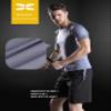 Legou men's fitness tracksuits shirts Pants Shorts Hoodie tights quick-drying sports blue splicing 4-piece set view 4