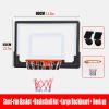 Mini Basketball Hoop, Hole-Free Wall-Mounted Basketball Hoop, Children's Home Basketball Hoop for Dunking view 3