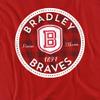 Bradley University Official Plaid Badge Unisex Adult T-Shirt, Plaid Badge, 5X-Large view 2