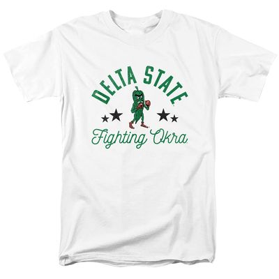 Delta State University Official Statesmen Unisex Adult T-Shirt, White, 4X-Large