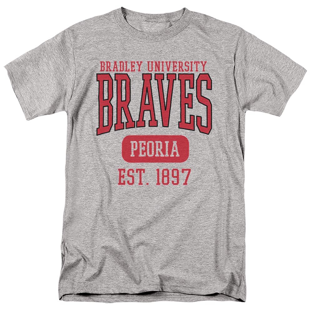 Bradley University Official Est. Date Unisex Adult T-Shirt, Est. Date, 5X-Large