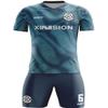 ORKY Customize Soccer Jersey, Personalized Name Number for Men/Youth/Kids, Quick Dry Team Uniform(Blue 110cm) view 1