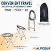 Alpcour Portable Toilet Seat w/Portable Camping Sink  Indoor/Outdoor Travel Hygiene Station Commode w/Travel Bags for Camping, RV, Boat & More  17L Water Capacity view 2