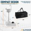 Alpcour Portable Toilet Seat w/Portable Camping Sink  Indoor/Outdoor Travel Hygiene Station Commode w/Travel Bags for Camping, RV, Boat & More  17L Water Capacity view 3