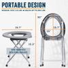 Alpcour Portable Toilet Seat w/Portable Camping Sink  Indoor/Outdoor Travel Hygiene Station Commode w/Travel Bags for Camping, RV, Boat & More  17L Water Capacity view 4