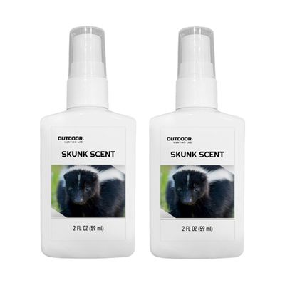 Outdoor Hunting Lab Skunk Scent Spray 2 oz - Skunk Urine Cover Spray and Extra Strong Prank Smell (2 Bottles)