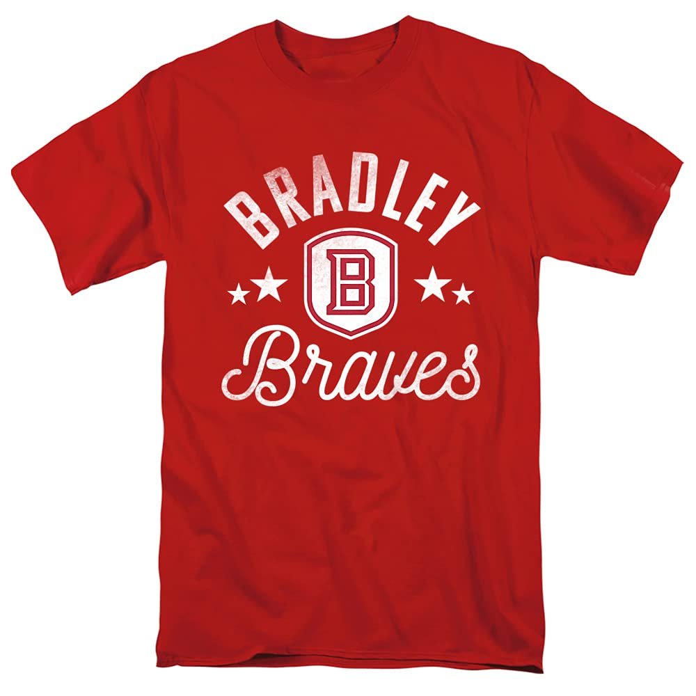Bradley University Official Braves Unisex Adult T-Shirt, Braves, 5X-Large