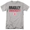 Bradley University Official Stacked Unisex Adult T-Shirt, Stacked, 5X-Large view 1