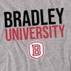 Bradley University Official Stacked Unisex Adult T-Shirt, Stacked, 5X-Large view 2