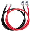 6 AWG UL 1426 Battery Cables - 50 ft Marine Grade Wire Tinned Copper Oxygen-Free Insulated - Standard PVC Wire with 2 Lugs + Terminal for Boat, Automotive, Speakers, Solar, Camper, RV & Trailers view 1