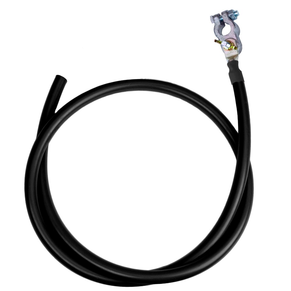 1 AWG UL 1426 Battery Cables - 15 ft Marine Grade Wire Tinned Copper Oxygen-Free Insulated - Standard PVC Wire with Lug + Terminal for Boat, Automotive, Speakers, Solar, Camper, RV & Trailers