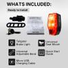 TAILGATOR Brake-Sensing Bike Tail Light (Accelerometer)  300 Lumen Brake Burst Rear Light  USB Rechargeable (Micro-USB)  5 Modes  Wide-Angle Visibility  Seatpost Mount view 2