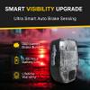 TAILGATOR Brake-Sensing Bike Tail Light (Accelerometer)  300 Lumen Brake Burst Rear Light  USB Rechargeable (Micro-USB)  5 Modes  Wide-Angle Visibility  Seatpost Mount view 4