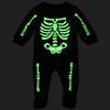 The Children's Place Baby Toddler One Piece Family Matching, Holiday Pajama Sets, Fleece, Halloween Skeleton, 5T view 2