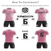 ORKY Customize Soccer Jersey, Personalized Name Number for Men/Youth/Kids, Quick Dry Team Uniform(Pink 150cm) view 2