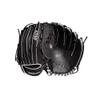 Wilson 2022 A700 12.5" Fastpitch Outfield Glove - Right Hand Throw, Black/White view 1