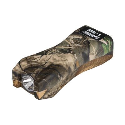 Sabre Realtree Edge 2-in-1 Stun Gun with Flashlight & Belt Holster, Emits 1.60 Powerful Pain Inducing Microcoulombs (C) Charge, 120 Lumen LED Flashlight, Rubberized Grip, Compact Design,Rechargeable