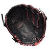 Wilson 2022 A440 Flash 11.5" Fastpitch Infield Glove - Left Hand Throw, Black/Pink/Tropical Blue view 3