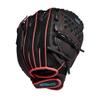 Wilson 2022 A440 Flash 11.5" Fastpitch Infield Glove - Left Hand Throw, Black/Pink/Tropical Blue view 4