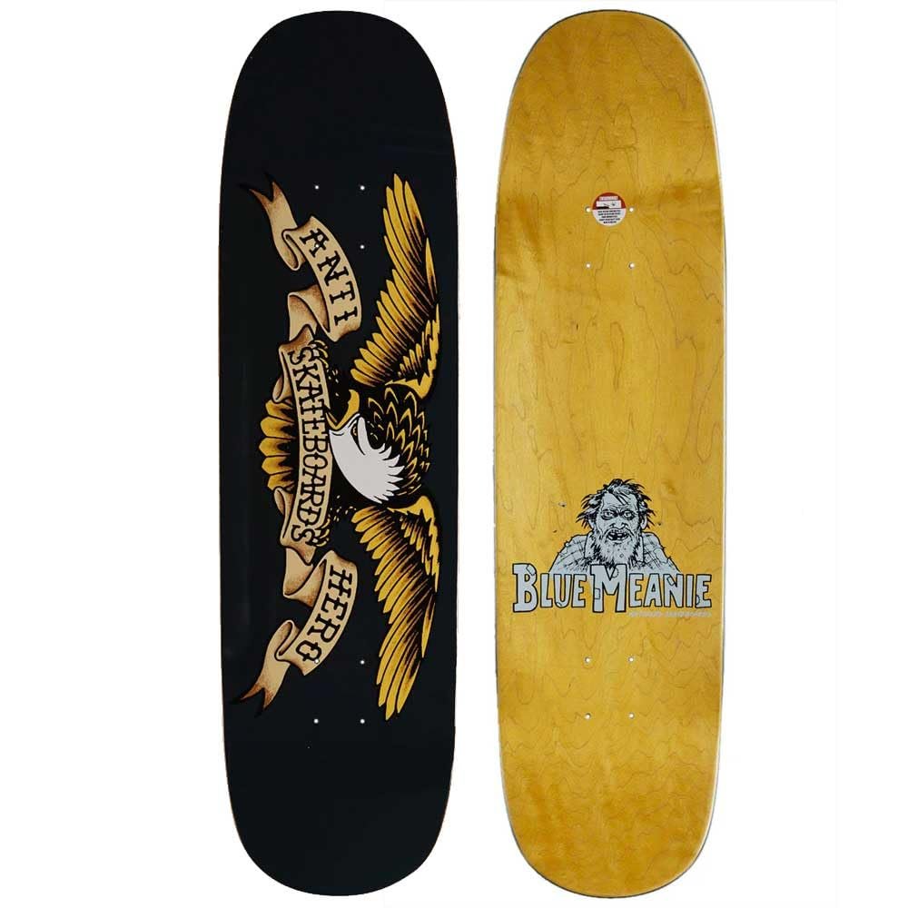 Anti Hero Skateboard Deck Shaped Eagle Blue Meanie 8.75" x 32.55" Navy
