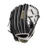 Wilson 2022 A500 Siren 12" Fastpitch Infield Glove - Left Hand Throw, Black/White/Yellow view 3