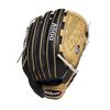Wilson 2022 A500 Siren 12.5" Fastpitch Outfield Glove - Left Hand Throw, Black/Blonde/Yellow view 3