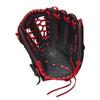 Wilson 2022 A700 12" Outfield Baseball Glove - Black/Red, Left Hand Throw view 3