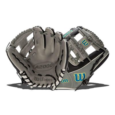 Wilson 2022 A2000 1786SS 11.5" Infield Baseball Glove - Black/Tropical Blue, Right Hand Throw