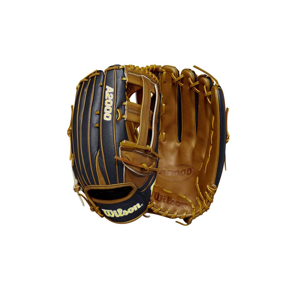 Wilson 2022 A2000 SP14SS 14" Slowpitch Softball Glove - Right Hand Throw, Black/Saddle Tan
