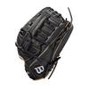 Wilson 2022 A700 12.5" Outfield Baseball Glove - Black/Blonde/White, Right Hand Throw view 4