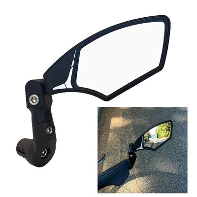 Hafny Bar End Bike Mirror HF-M900LS-FR08 (HF-M900RS-FR08 (Right Side, Silver Glass))