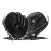 Wilson 2022 A700 12.5" Fastpitch Outfield Glove - Left Hand Throw, Black/White view 1