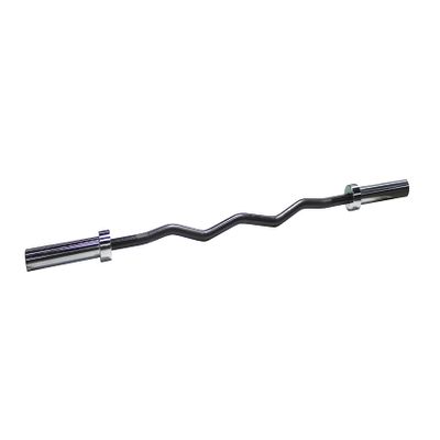 Ader Fitness Olympic Curl Bar 60" Black Finish w/Chrome Sleeves