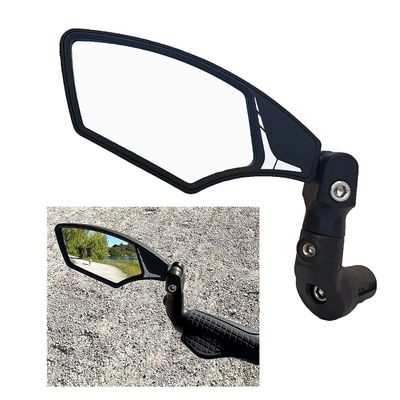 Hafny Bar End Bike Mirror HF-M900LS-FR08 (HF-M900LS-FR08 (Left Side, Silver Glass))