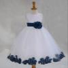 ekidsbridal Wedding Pageant Flower Petals Girl White Dress Flower Girl Dresses 302a 6-9m view 4