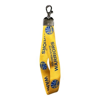 golden state warriors lanyard wristlet yellow