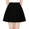 ALWAYS Women's Flared Mini Skater Skirt - High Waist Casual Stretch Basic Skirt Black XL