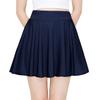 ALWAYS Women's Flared Mini Skater Skirt - High Waist Casual Stretch Basic Skirt Navy M